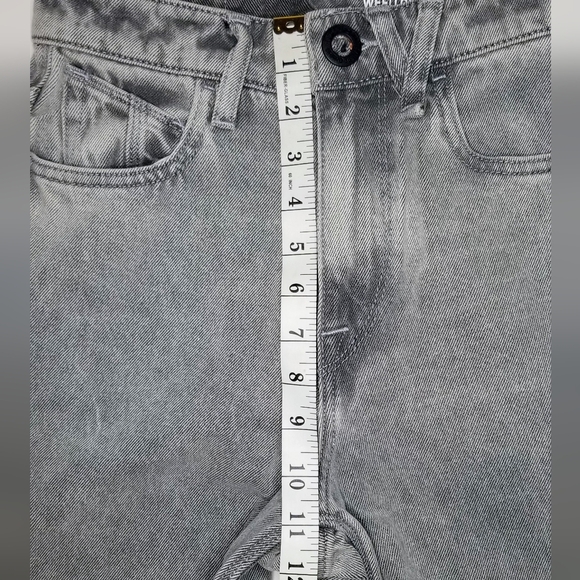 VOLCOM WEELLOW JEANS Loose Fit Pant Light Grey Denim - Picture 10 of 14